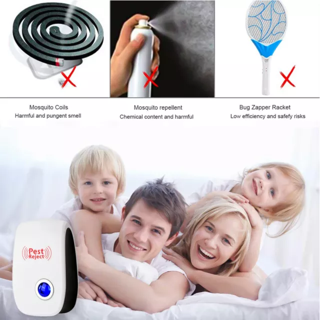 5 x Ultrasonic Electronic Pest Reject Repeller Anti Mosquito Bug Insect Killer 3