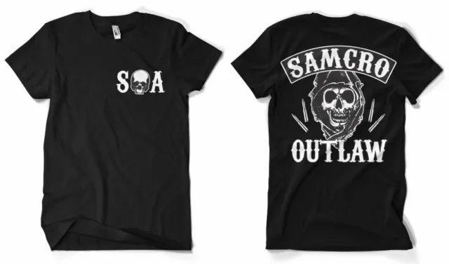 T-shirt Sons Of Anarchy - SOA SAMCRO Outlaw maglia Uomo Hybris
