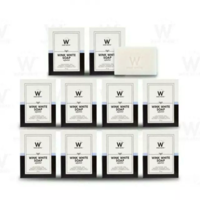 10X WINK WHITE SOAP Gluta L-Glutathion Body Cleansing Whitening Skin 80g