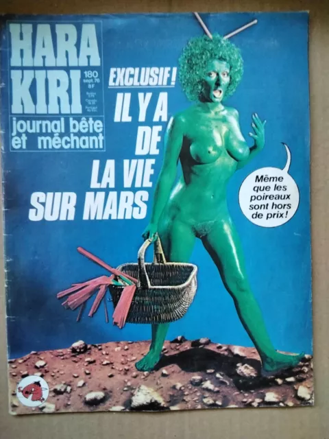 Hara-Kiri n°180 sept 1976 Il y a de la vie sur Mars ! WOLINSKI CHORON REISER
