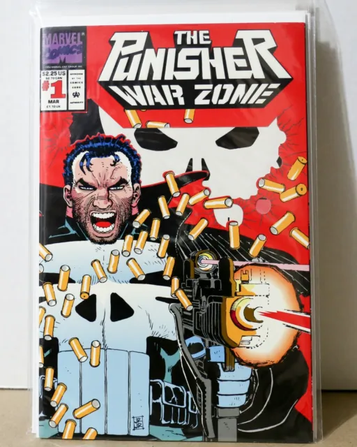 Marvel Comics Punisher War Zone #1 VF/NM 1992 1st Print BAGGED N BOARDED!