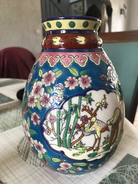vase bleu de louviere