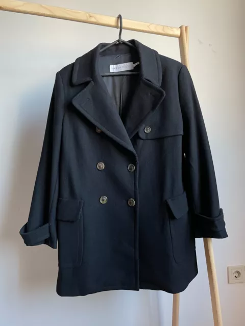 See by Chloe Womens Double Breasted Wool Blend Coat Size IT 46/ US 10/ UK 14