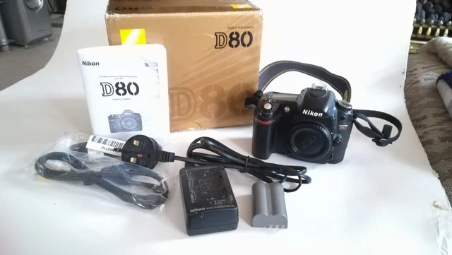 Nikon Digital D80 in full working order. Boxed with battery and memory card.