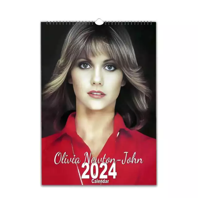 OLIVIA NEWTONJOHN 2024 Personalised Wall Calendar Slim Dates/Months