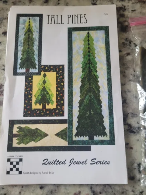 Kit de patrones y plantillas para dejar de árbol de pinos altos