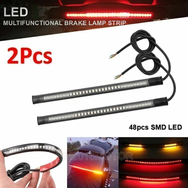 2x LED Strip Tail Brake Turn Signal for Honda VT Shadow Aero VLX 1100 750 600