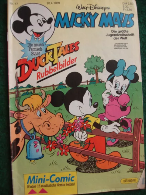 Walt Disneys Micky Maus Comic Heft 1989 Nr.17  20.04.1989  Micky und Mini Maus