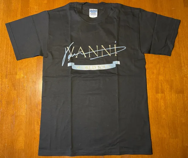 Y2K Yanni World Tour 2000s Music Musician Concert Shirt Black Adult Medium