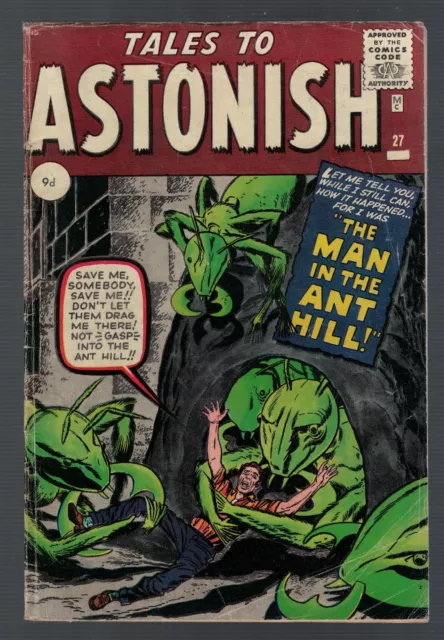 Marvel Comics Tales to Astonish 27 VG 4.0 1st appearance Ant Man antman avengers