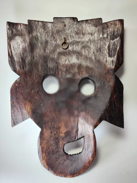 Hand Carved Wooden Tribal Elephant Mask - Burma Myanmar 2