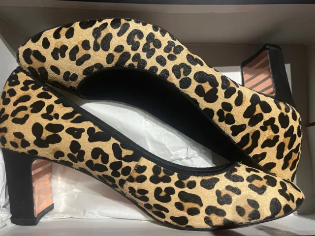BNIB DUNE LEOPARD Print Leather Shoes 20.00 PicClick UK