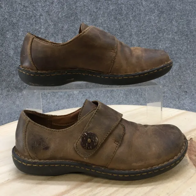 BOC Born Concept Shoes Womens 6.5 M Colleta Monk Straps Loafers C40048 Brown