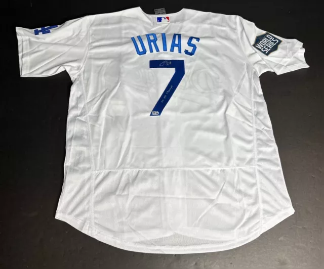 Julio Urias Los Angeles Dodgers Majestic 60th Anniversary Road Alternate On-Field Patch Flex Base Player Jersey – Gray