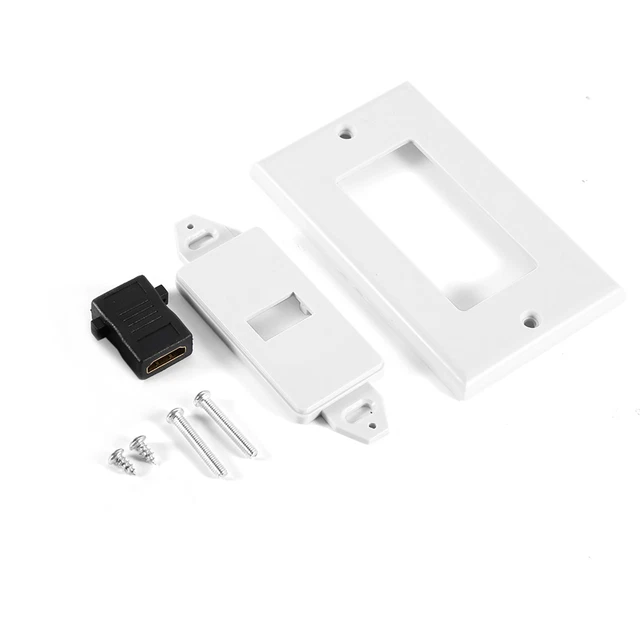 1 Port Gold Plated With Ethernet Wall Plate Face Cover For Home Theater Hot