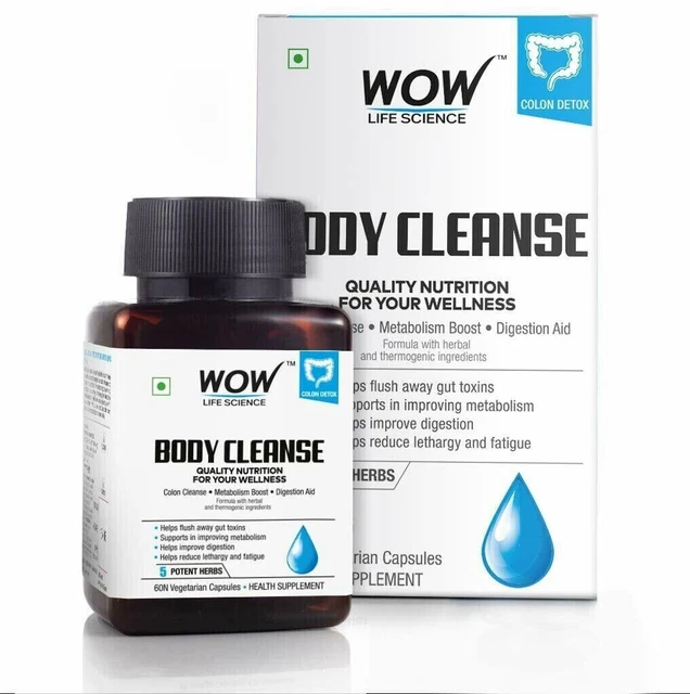 WOW Body Cleanse zur Beseitigung von Darmgiften und zur Verbesserung der...