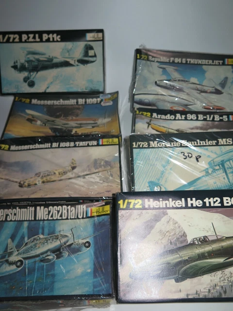 Heller 1/72 Modèle Aircraft Kit Unstarted Certains Scellé 1970s 1980s Sélection