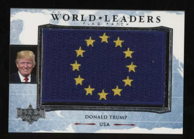 安倍晋三 WORLD LEADERS FLAG PATCH CARD 2016