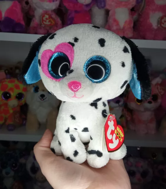 Rare Ty Beanie Boos Boo Chloe The Dalmatian Dog Plush Exclusive Soft Toy 6"