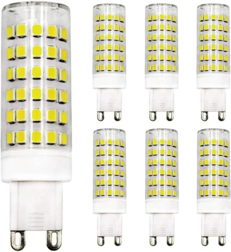 ZHENMING G9 Dimmable LED Bulb 9W Equivalent 60W- 80W Halogen Cool White