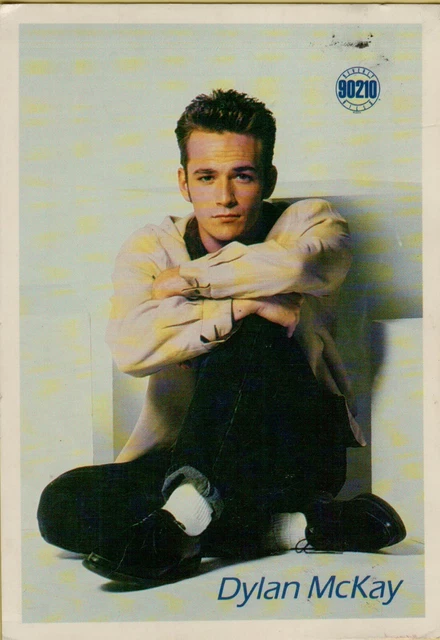 200073 vecchia cartolina attore luke perry dylan mc kay in beverly hills 90210