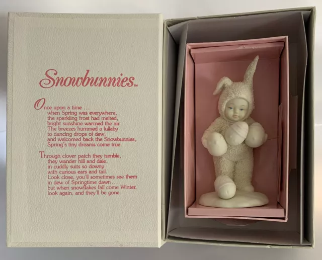 Springtime Stories Of The Snowbunnies Oops! I Dropped One In Box Dept 56 26018