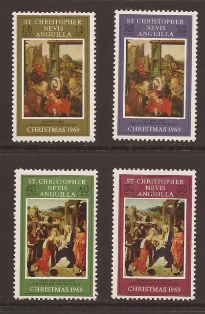 ST KITTS-NEVIS 1969 SG202/205 Christmas MNH (JB24744)