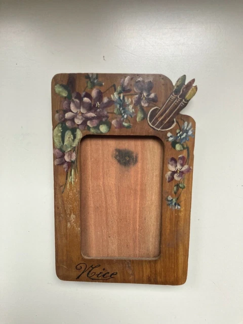 Porte-photo Ancien En Bois - Style Napoléon III, Objet Décoratif Vitrine