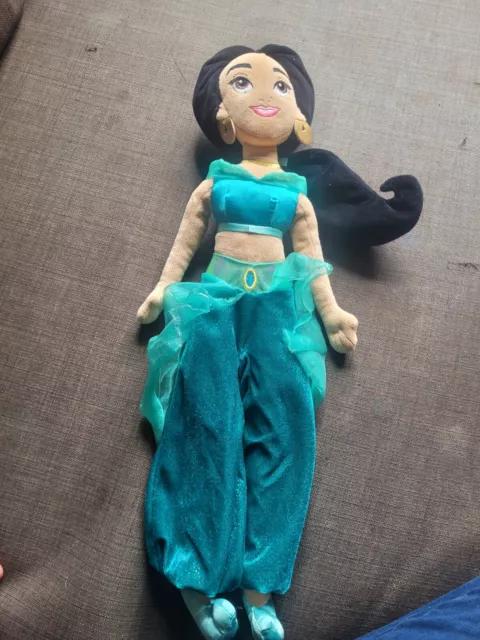 Disney Princess Jasmine  Large 18" Soft Plush Toy Doll Aladdin Collectable