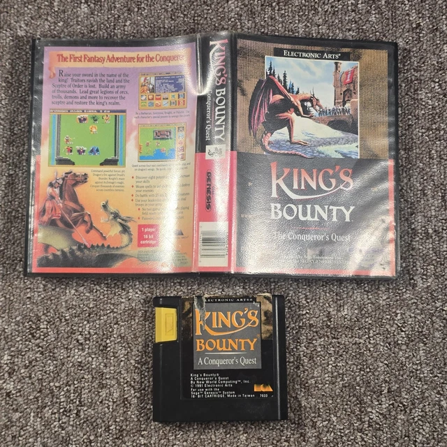 King's Bounty Sur SEGA Megadrive – CIB PAL – Excellent état – Manuel Inclus