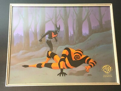 BATMAN BEYOND 1999 original production cel background Key master obg ...