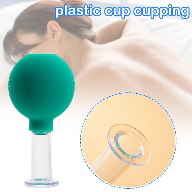Tazas de aspiradora vidrio de goma para cabeza anticelulítica masaje corporal acupuntura