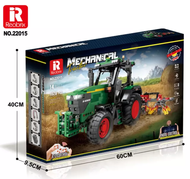 REOBRIX 22015 | RC Control John Deere Tractor 1,828 Clamping Blocks NEW & Original Packaging 2