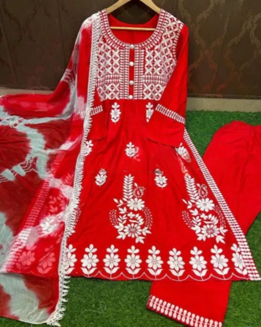 Kurti Plazo Shrara Set Wedding Wear Indian Pakistani Wear 3 Piece Set Kurti Set