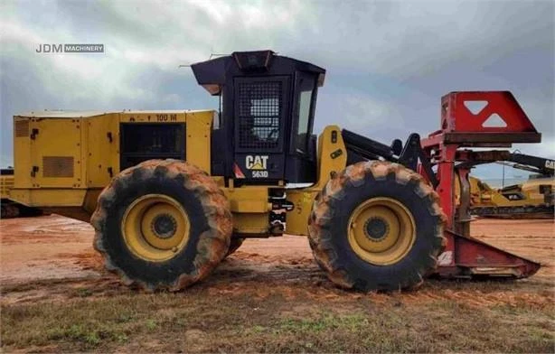 2017 Caterpillar 563D Feller Buncher Air Heat Wheeled Cat 563 Log Grapple Saw