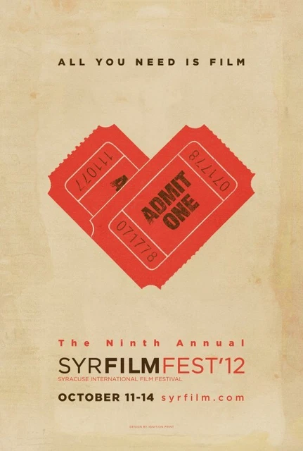 Syracuse International Film Festival Film Festival Poster Print Wall Art Decor