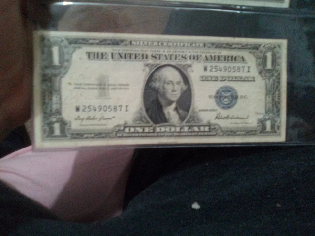 1935 F One Dollar Bill Silver Certificate Blue Seal