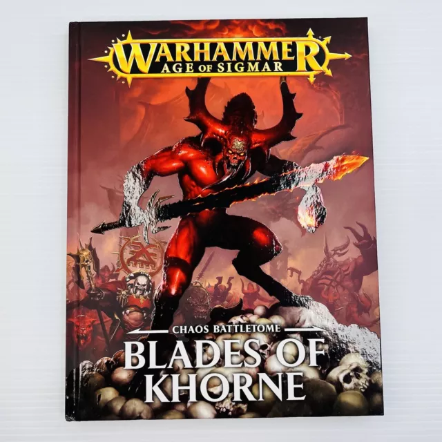 Warhammer Age of Sigmar Chaos Battletome Blades of Khorne 2017 Hardcover Guide