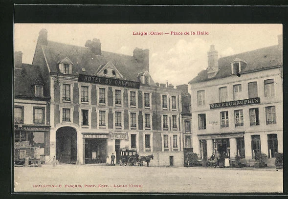 CPA Laigle, Place de la Halle