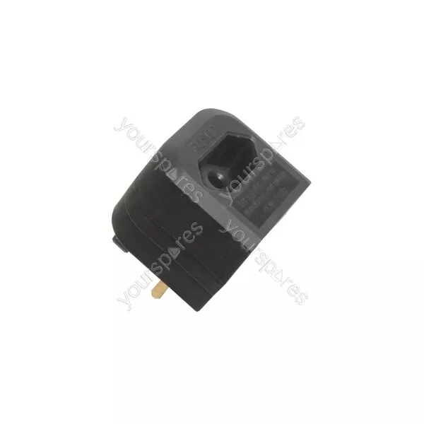 Mercury BCA Fused European Converter Plug - Black - bulk - BCA3B