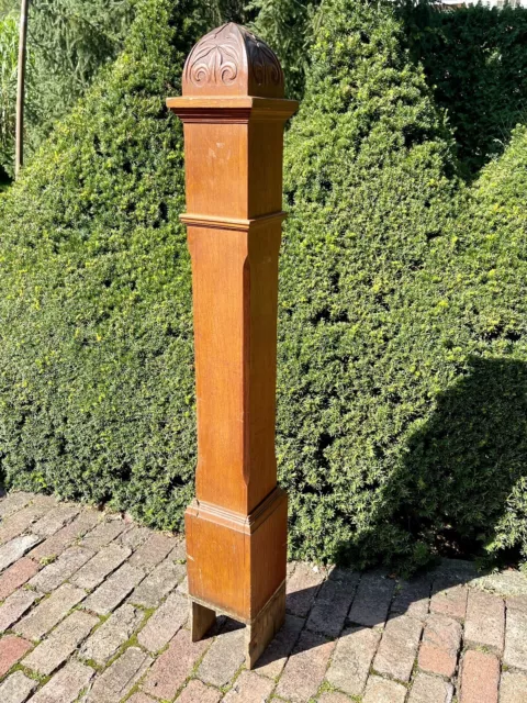 ANTIQUE Large AESTHETIC VICTORIAN OAK  NEWEL POST  COLUMN Architecture Salvage