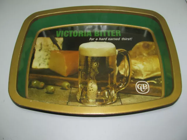 Vintage Victoria Bitter Beer CUB Tray In Very Good Used Condition As Shown