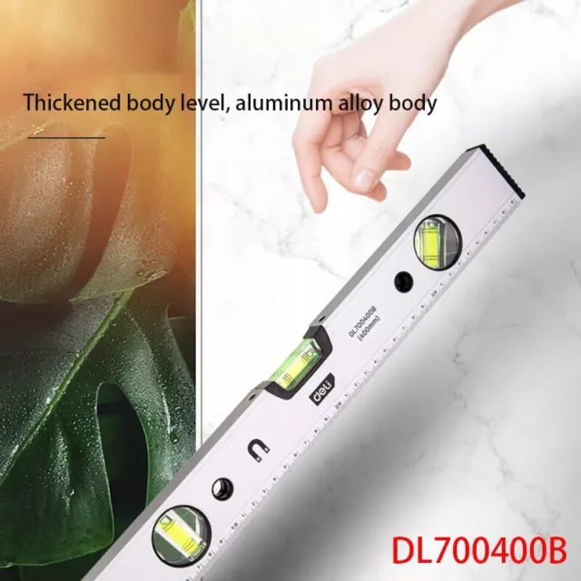 Level Ruler Spirit Level Length: 400mm Three In One Measurement Strong Magnetic 2