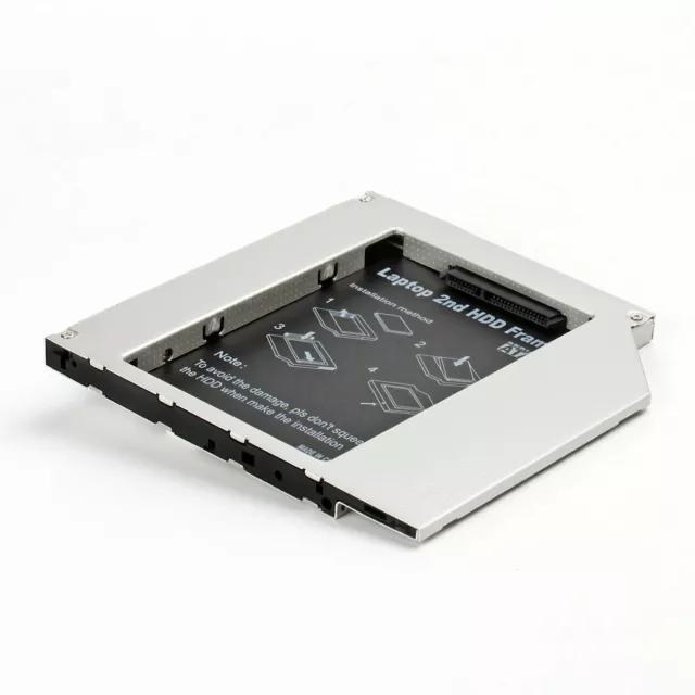 HDD Festplatte 9.0mm Universal SATA Caddy Festplattenrahmen 2nd 2.5" Festplatte