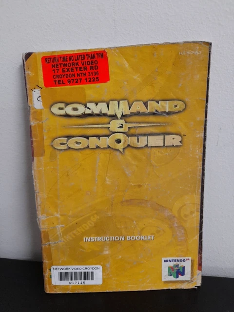 N64 Command & Conquer Instruction Manual NINTENDO 64