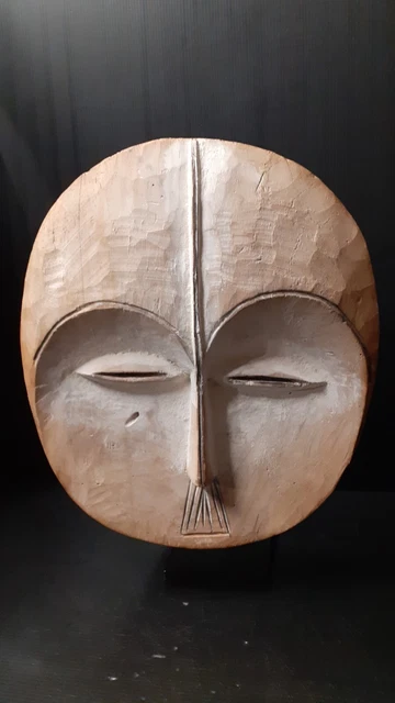 Masque Tribal Africain Ancien Du Nigeria - Bois Sculpté - 54 Cm - Période 1900-1949