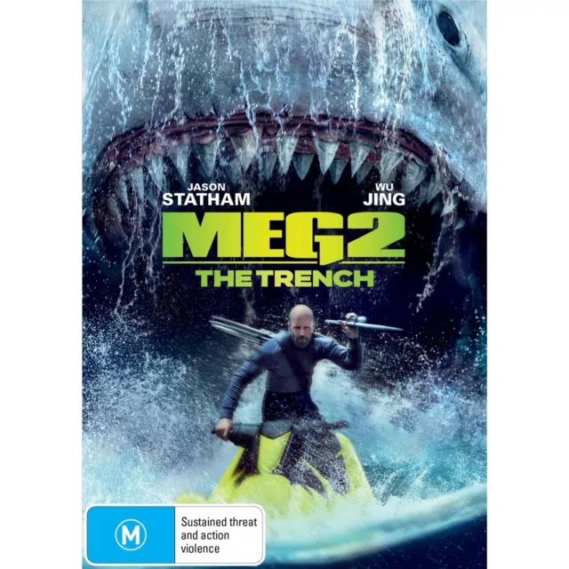 The Meg / Meg 2: The Trench Double Feature R1 Custom DVD Covers & Label 