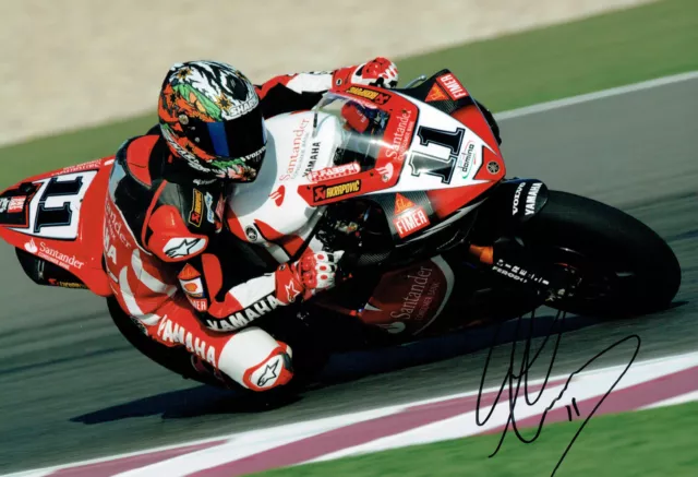 Troy CORSER SIGNED Autograph 12x8 Photo AFTAL COA WSB World Champion Yamaha