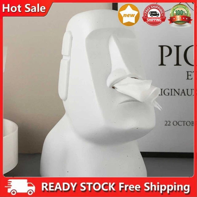 Figura de piedra caja de tejidos impermeable creativa ambientalmente para coche de cocina en casa