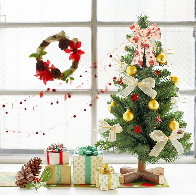 2x Weihnachten Baum Dekoration Bögen für Präsentiert Weihnachten Kranz Bogen 12